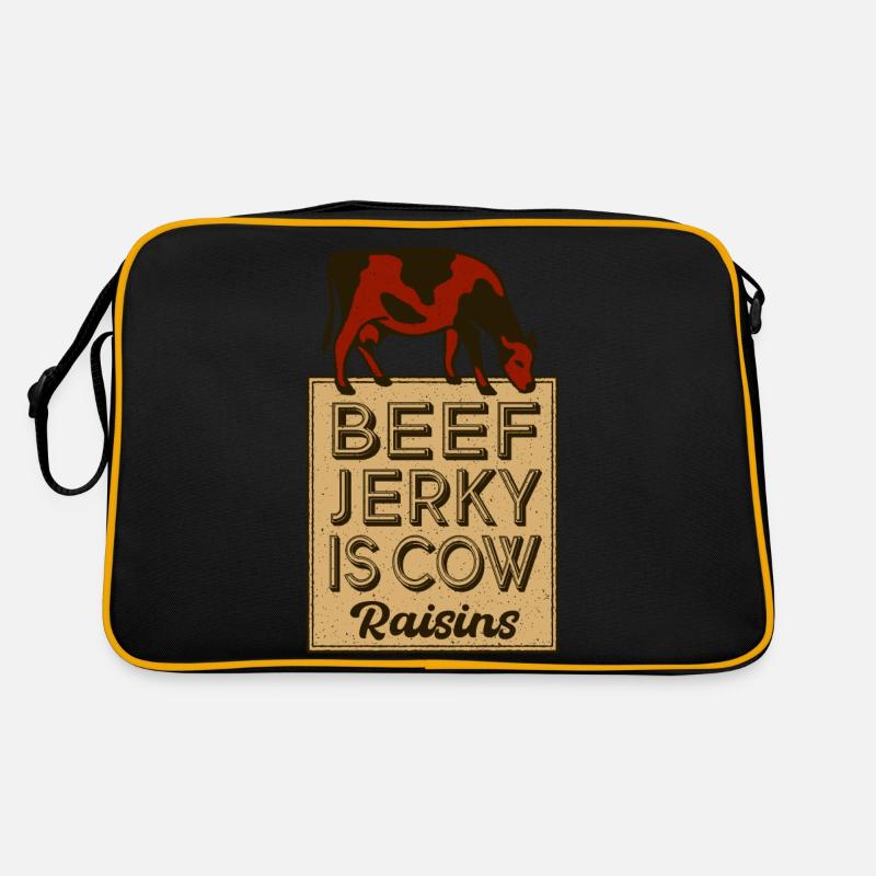 Beef Jerky ist Retro Tasche