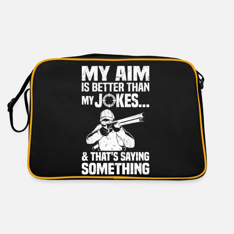 Trapschießen | Schießsport Fallenschießen Geschenk Retro Tasche