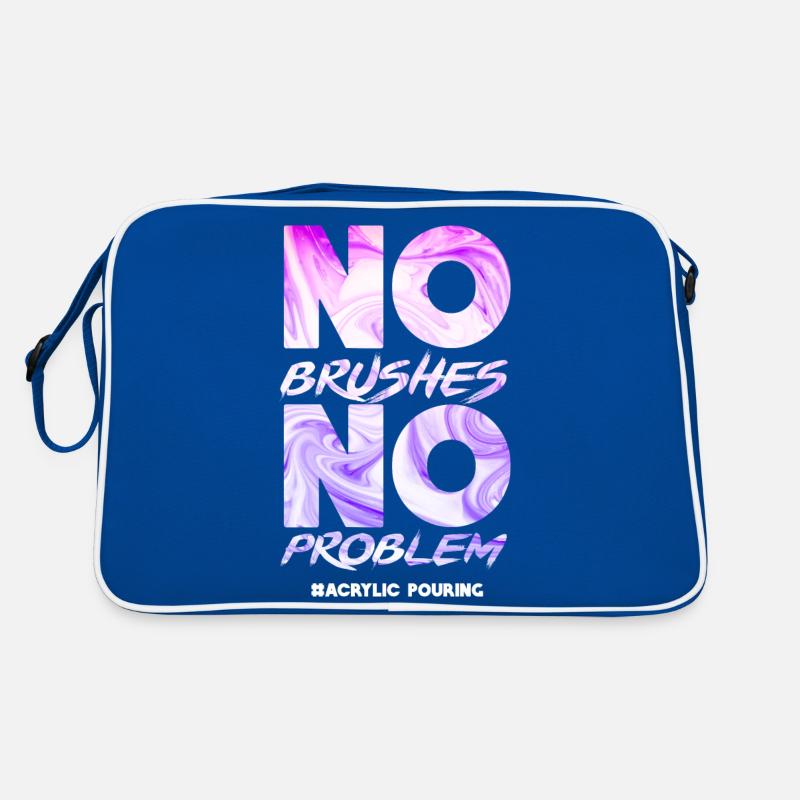 Pas de pinceau Pas de problème Coulée d’acrylique Sac Retro