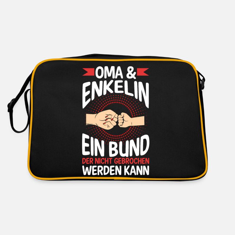 Oma Großmutter und Enkelin Retro Tasche