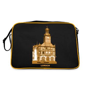 Lorsch Town Hall Kloster Bergstraße Hessen - Retro Bag - black/gold - Back