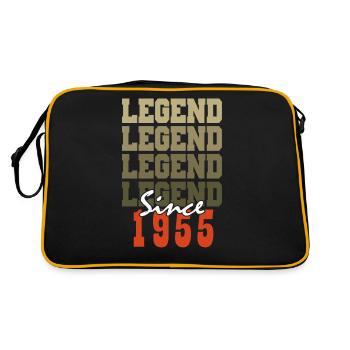 Vintage Born A Month One Month 1955 69th Birthday Gift - Retro Bag - black/gold - Back