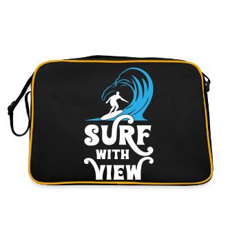 Surfing with View - Retro Bag - black/gold - Back