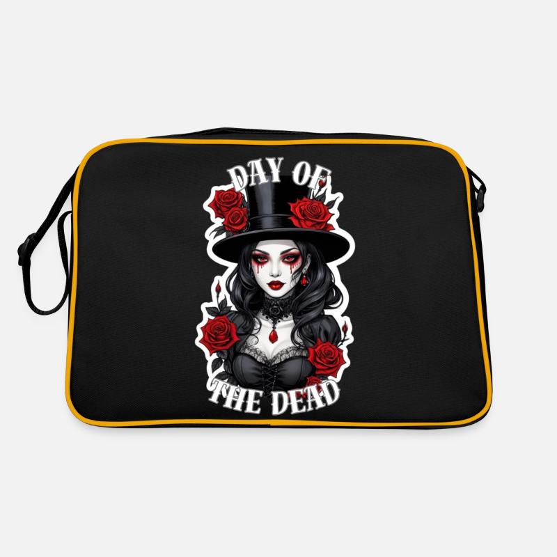 Gothic Lady mit roten Rosen Retro Tasche