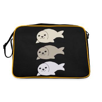 robbe triple - Retro Bag - black/gold - Back