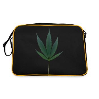 C’est l’heure du cannabis - Sac Retro - noir/or - Dos