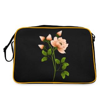 Flowers - Retro Bag - black/gold - Back
