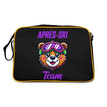 Bear Comic Ski Lunettes de ski - Sac Retro - noir/or - Dos