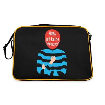 La haine n’est pas une opinion - Sac Retro - noir/or - Dos