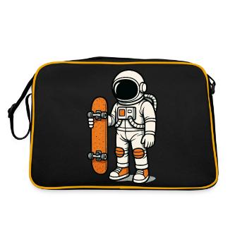 Planche à roulettes astronaute - Sac Retro - noir/or - Dos