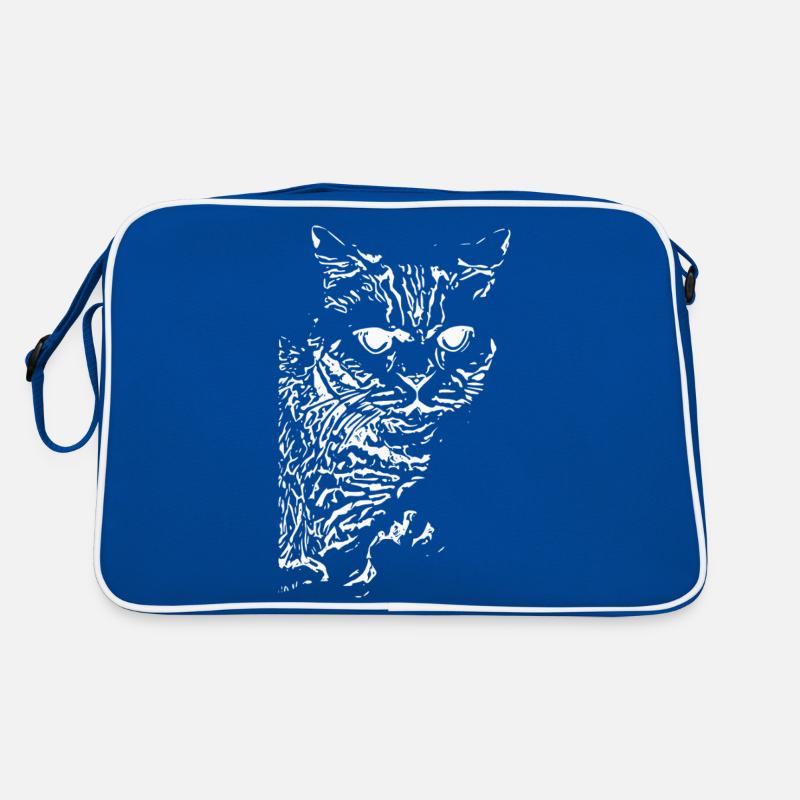 britisch Kurzhaar Katze Katze schwarz Katzen Retro Tasche
