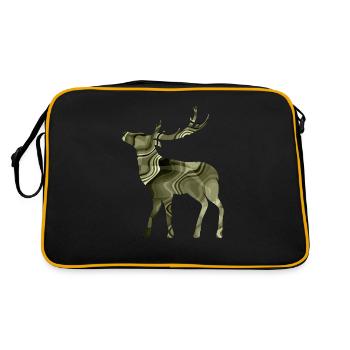 Cerf - Sac Retro - noir/or - Dos