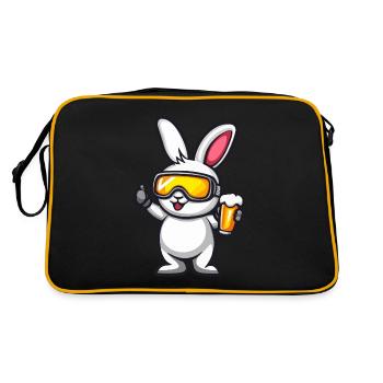 Rabbit Après Ski Beer Comic - Retro Bag - black/gold - Back