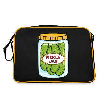 Pickle Cucumber Cucumber - Retro Bag - black/gold - Back
