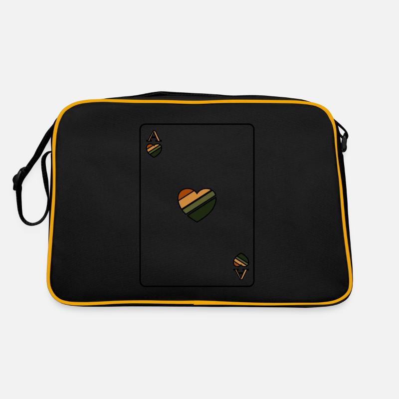 As de Coeur d automne - Sac Retro - noir/or