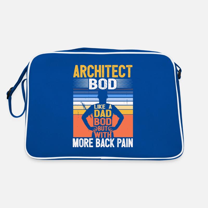 Architect Bod Like A Dad Bod Draftsman Funny Retro Tasche