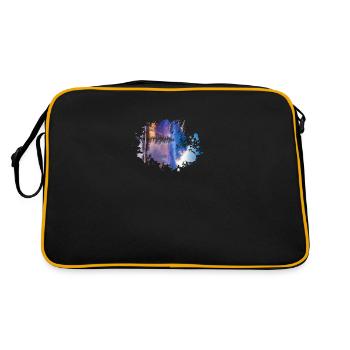 Baum - Retro Tasche - Schwarz/Gold - Hinten