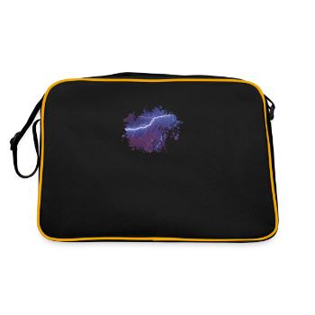 Blitz - Retro Tasche - Schwarz/Gold - Hinten