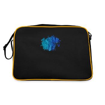 Wasser - Retro Tasche - Schwarz/Gold - Hinten