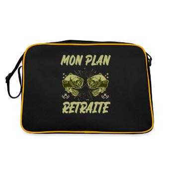 mon plan retraite - Sac Retro - noir/or - Dos