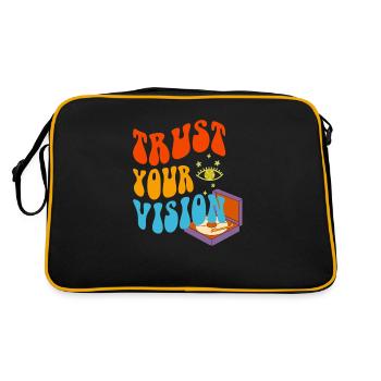 Trust Your Vision Turntable - Retro Bag - black/gold - Back