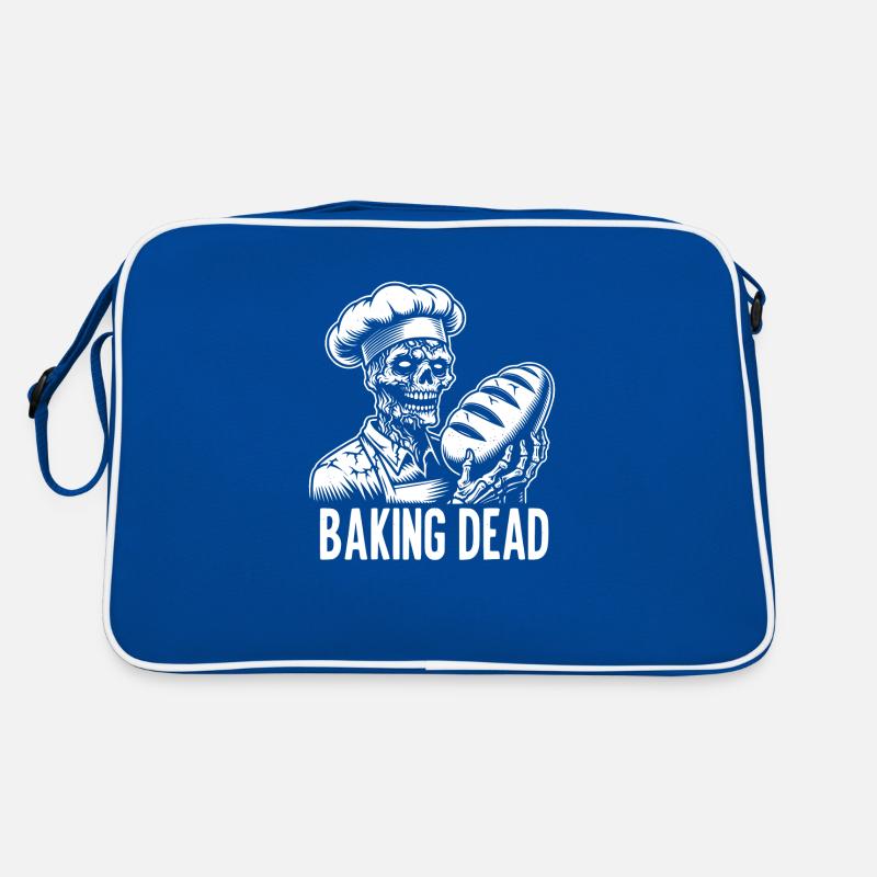 The Baking Dead creepy zombie as a baker Retro Bag
