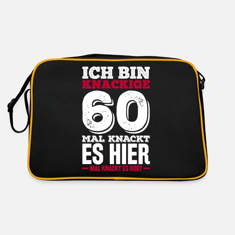 I'm crisp 60th time it cracks here times there Retro Bag