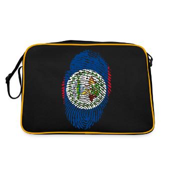 Belize - Retro Tasche - Schwarz/Gold - Hinten