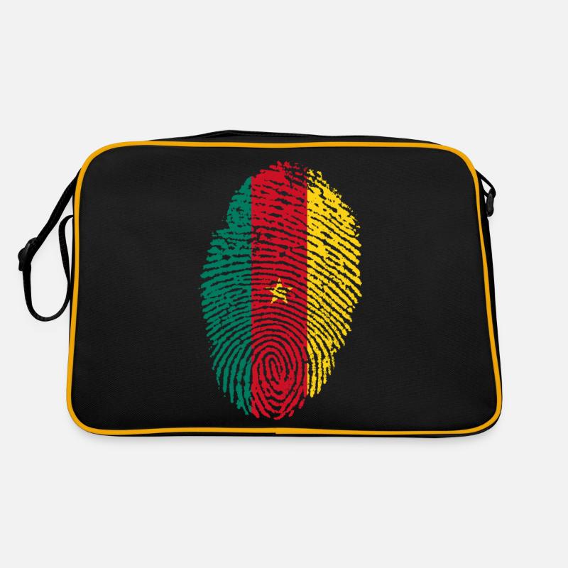 Kamerun - Retro Tasche - Schwarz/Gold