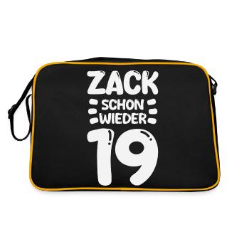 Zack 19 again! Birthday - Retro Bag - black/gold - Back