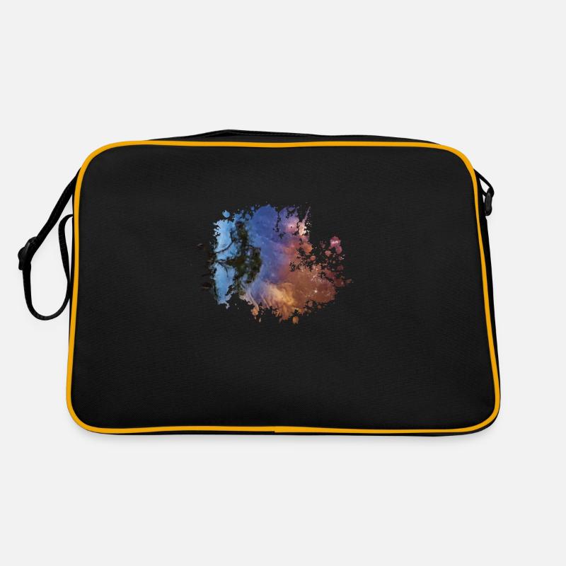 Baum bei Nacht Retro Tasche