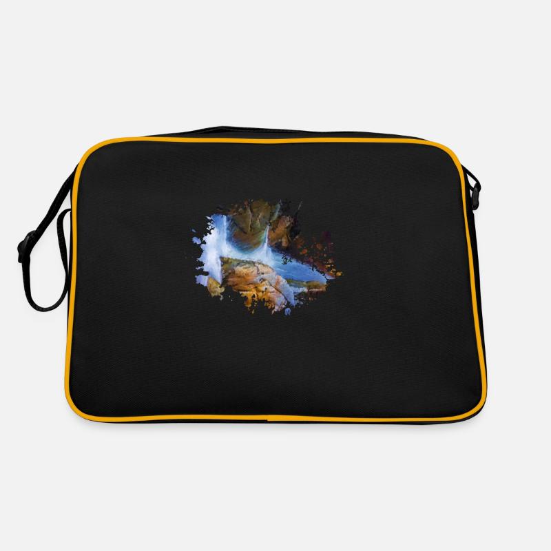 Wasserfall Retro Tasche