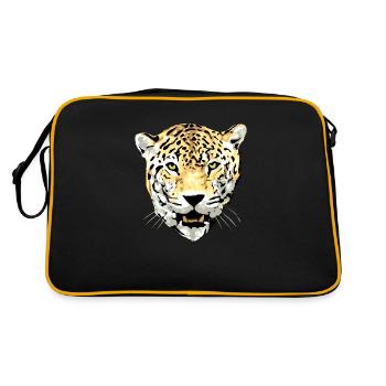 jaguar sauvage - Sac Retro - noir/or - Dos