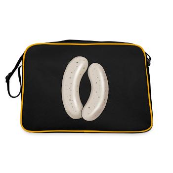 Tente à bière Weisswurst Bavarian Breakfast - Sac Retro - noir/or - Dos