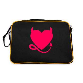 Heart Devil - Retro Bag - black/gold - Back