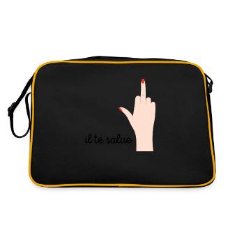 doigt d’honneur demoiselle - Sac Retro - noir/or - Dos