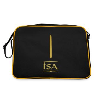 Isa - Rune / Older Futhark / Série de 24 runes - Sac Retro - noir/or - Dos