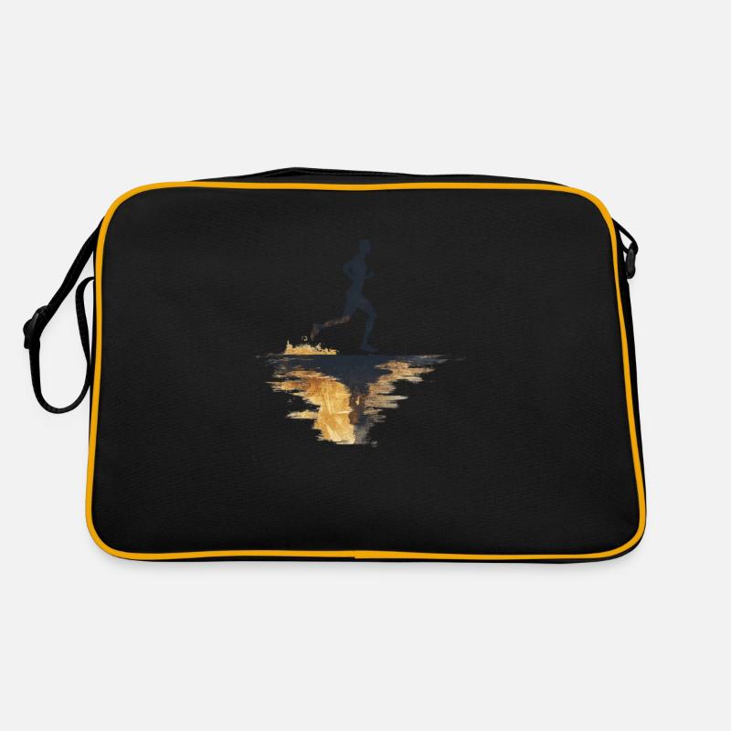 Cadeau parfait pour les athlètes d’endurance - Sac Retro - noir/or