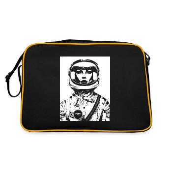 ASTRONAUT ASTRONAUT WOMAN WOMEN'S POWER STENCIL - Retro Bag - black/gold - Back