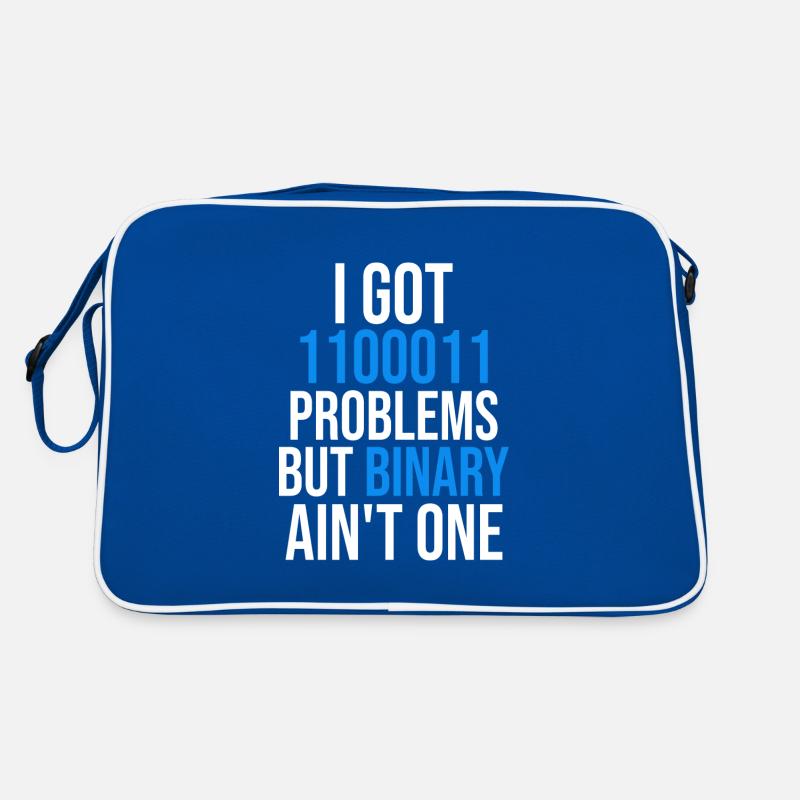 I got 99 problems but binary ain't one Retro Tasche