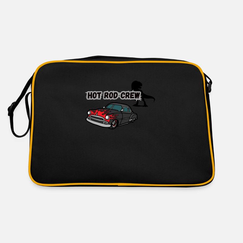 HOT ROD CREW 1 - Retro Tasche - Schwarz/Gold