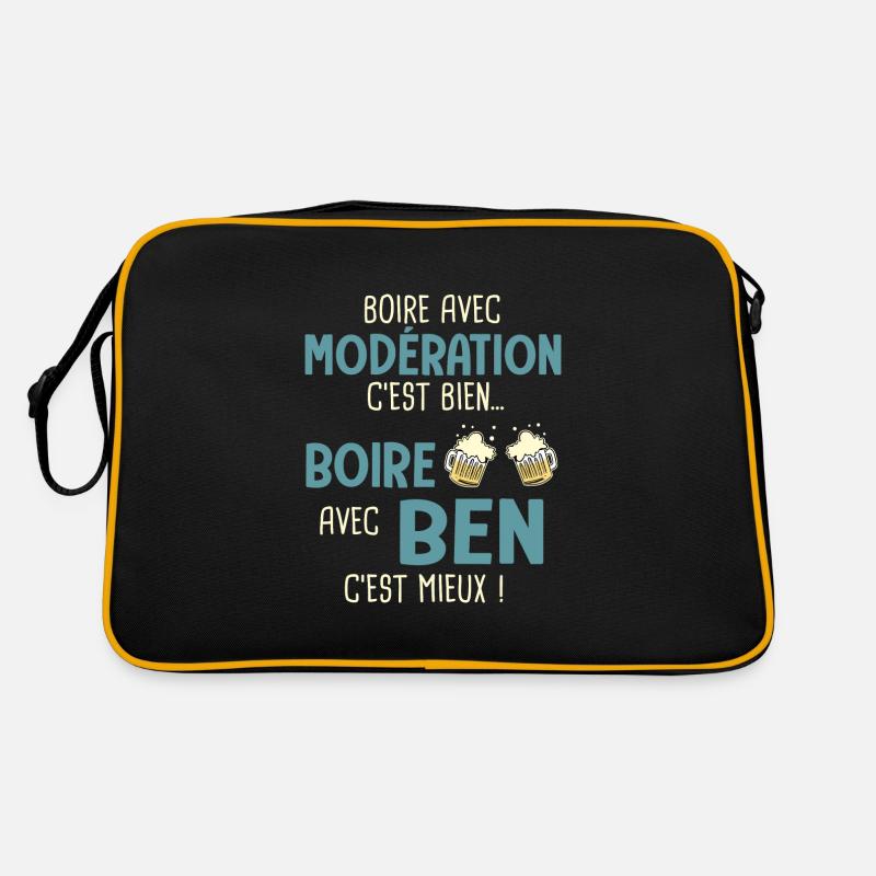 benjamin modération boire avec ben c'est mieux Sac Retro
