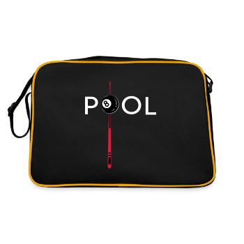 Billiards billiard ball 8ball pool - Retro Bag - black/gold - Back