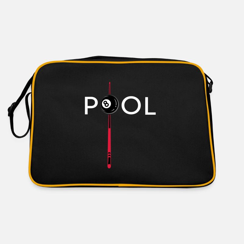 Billard Billardkugel 8ball Poolbillard Retro Tasche