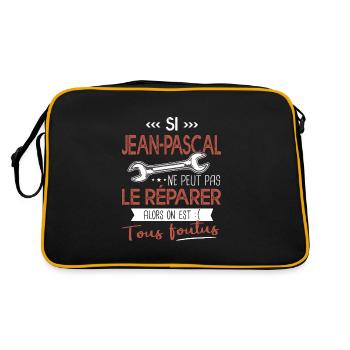 Jean pascal ne peut pas le réparer on est foutus - Sac Retro - noir/or - Dos