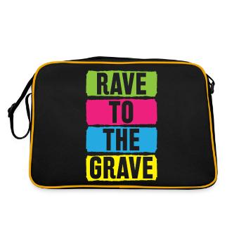 Rave To The Grave - Sac Retro - noir/or - Dos