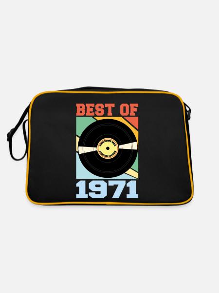 Le meilleur de 1971 - Sac Retro - noir/or - Dos