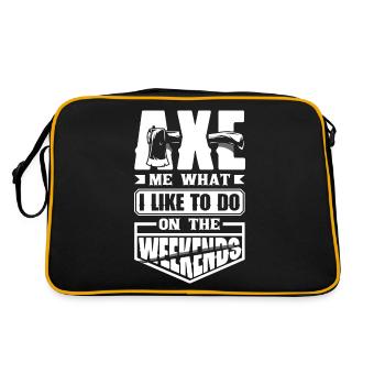 Hache Hache Lancer Hache Hache Lancer Hache - Sac Retro - noir/or - Dos