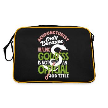 Acupuncture Acupunctrice - Sac Retro - noir/or - Dos