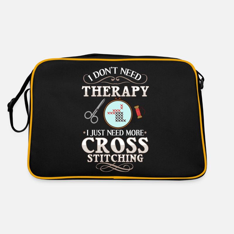 Cross Stitch Pattern Cross Stitch Needles Embroidery Weaving Retro Bag
